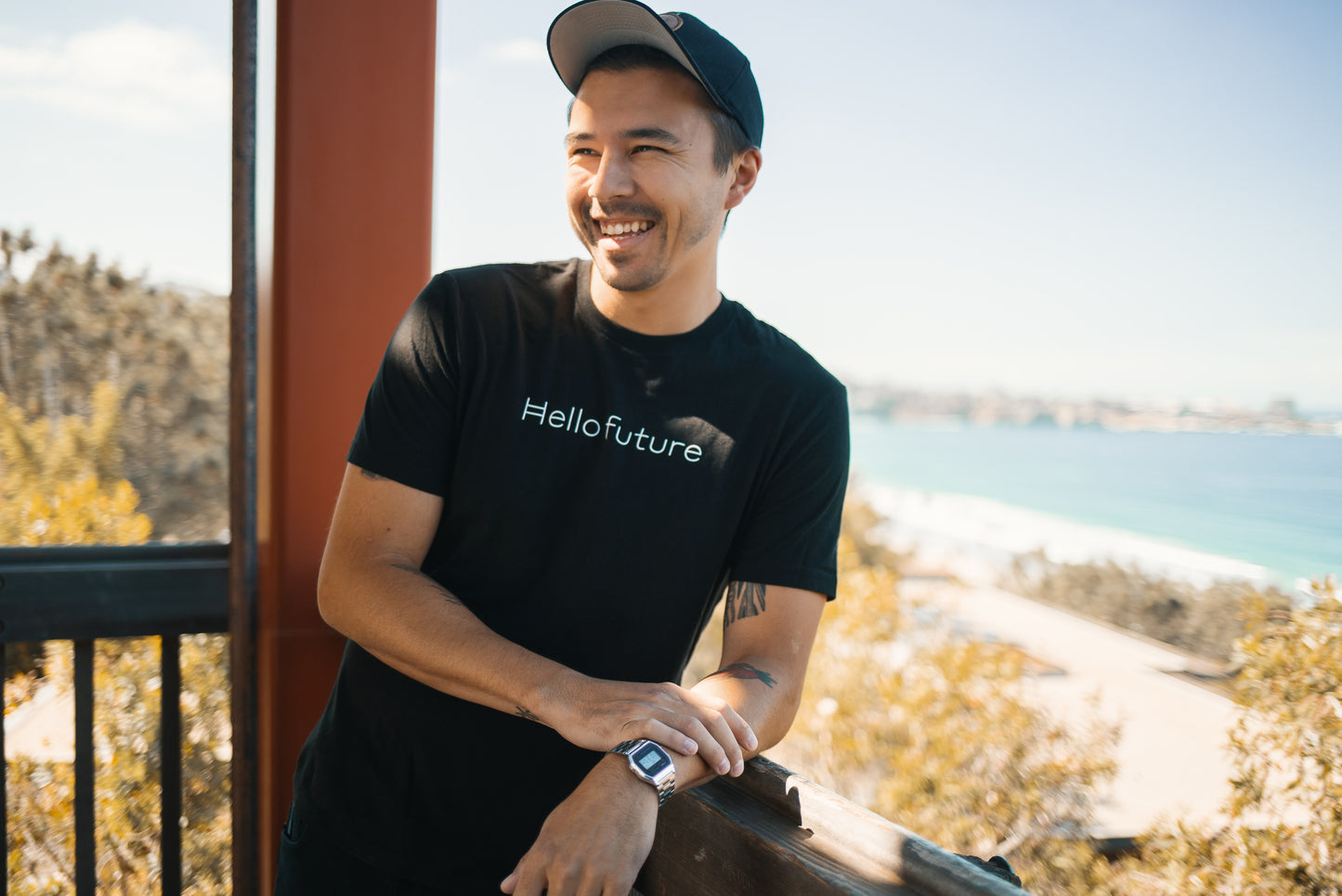 "Hello Future" T-shirt (small font)